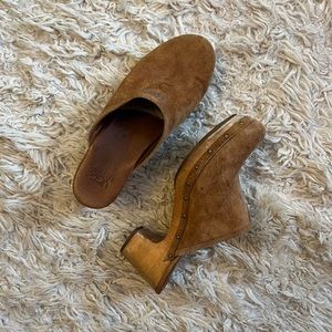 Ugg Brown Suede Clogs